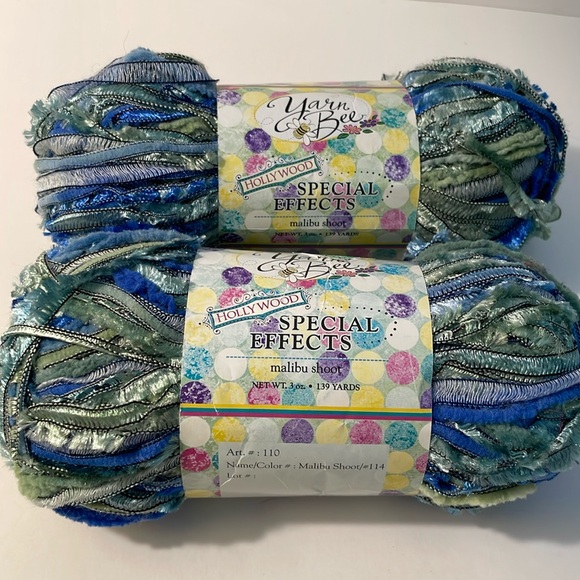 Yarn Bee Other - Yarn Bee Hollywood Special Effects Yarn 2 Skeins in Malibu Shoot